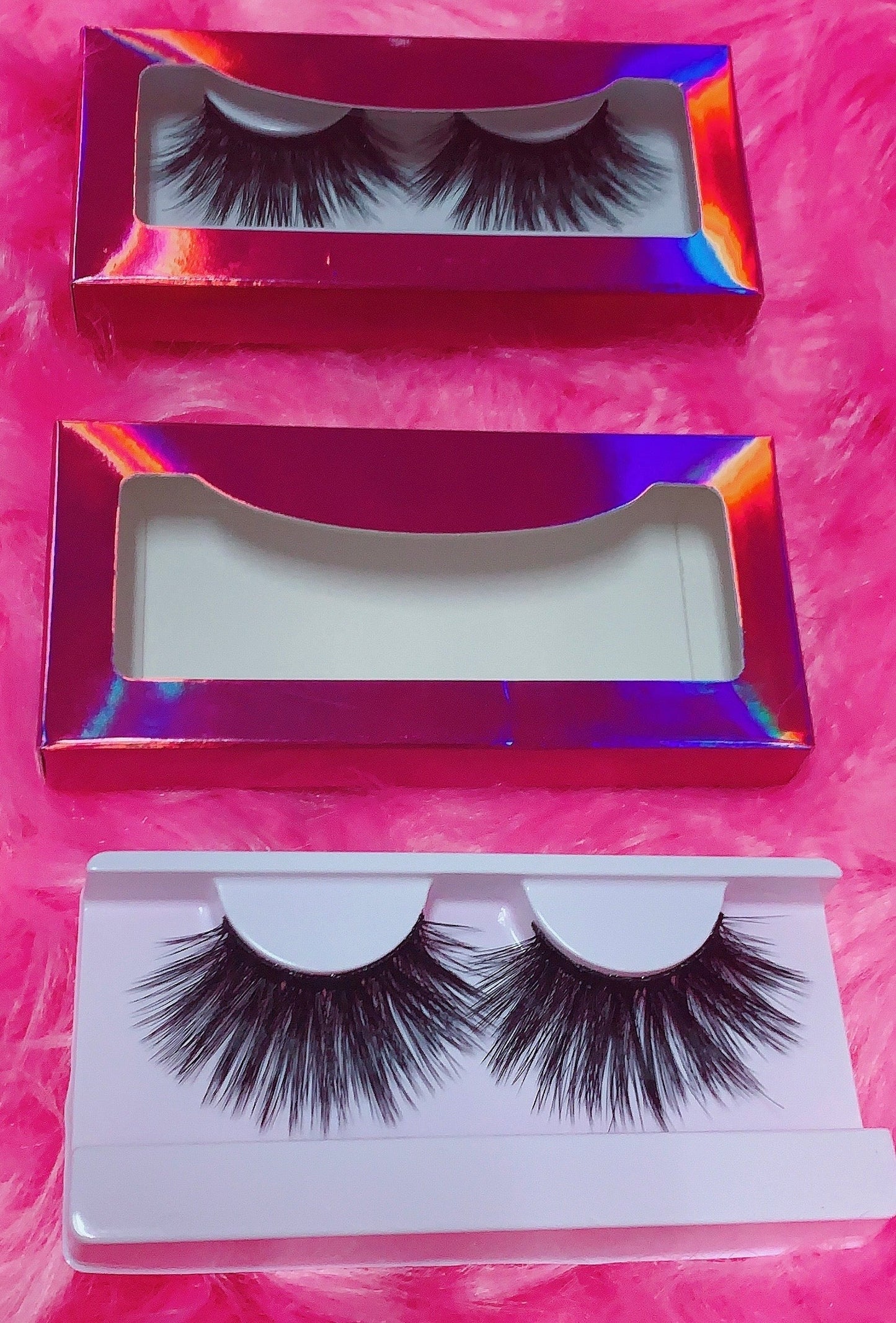 Inked Doll Cosmetics - #$NOBBY 3D DreamDoll Lashes *PINK HOLOGRAPHIC* Case