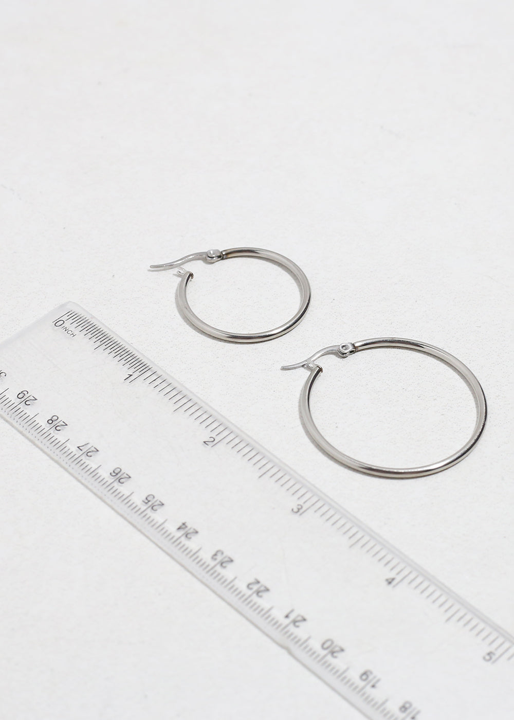 Classic Stainless Steel Hoop Earring Set