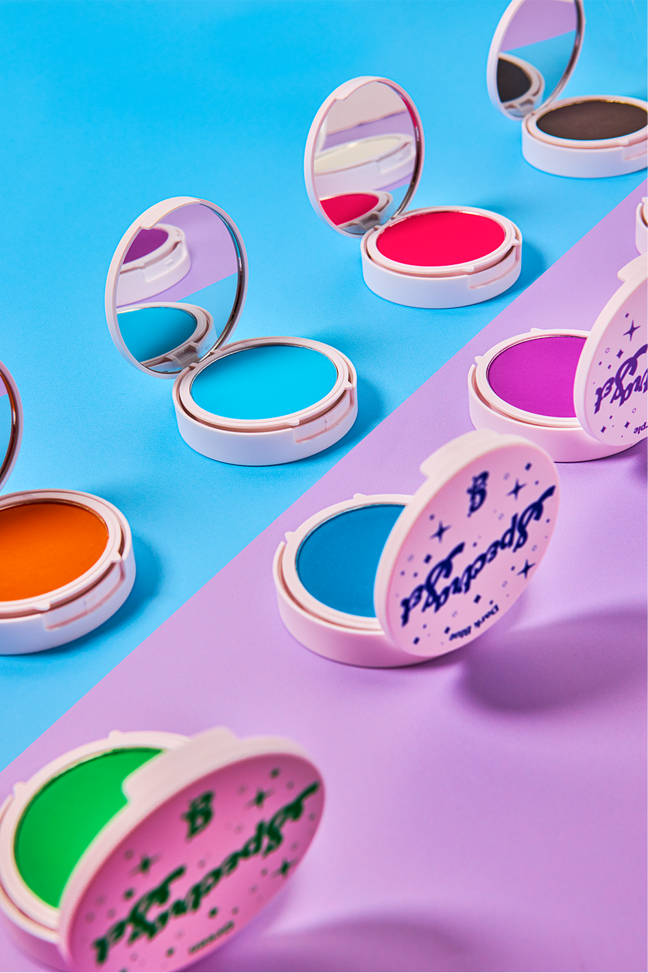 Black Spectra Set - Colourful Pressed Powder - Glisten Cosmetics