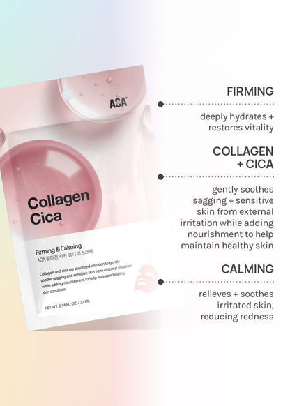 AOA Skin Collagen + Cica Sheet Mask