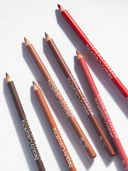 Wooden Lip Pencil Set