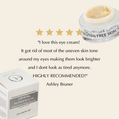 EpiLynx - Vegan EpiSilk, Crystal Wrinkle Smoothing Eye Cream - Intense Brightening and Firming Wrinkle Fix for Sensitive Skin