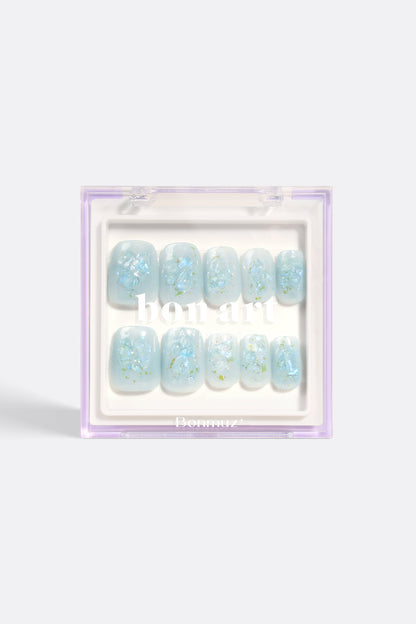 Bonmuz - Glacial Gleam | Pro Handmade Gel Nails
