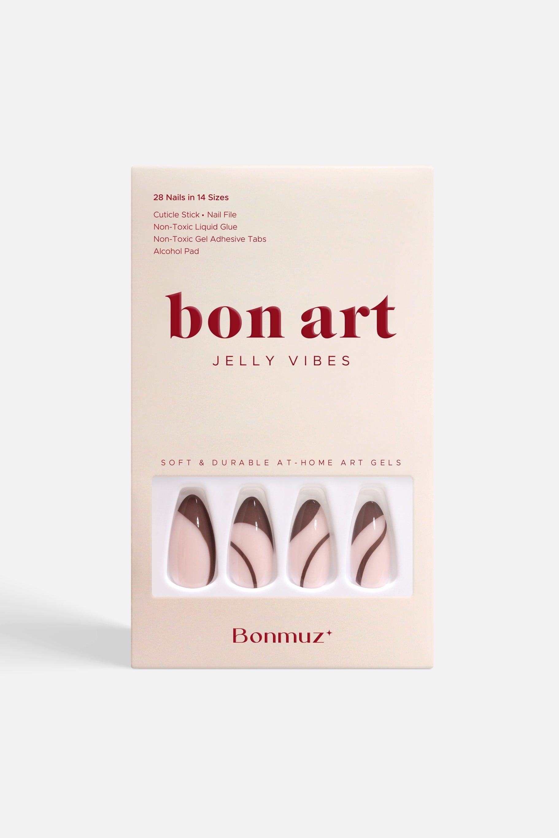 Bonmuz - Brewed Serenade | Soft & Durable Press-On Nails