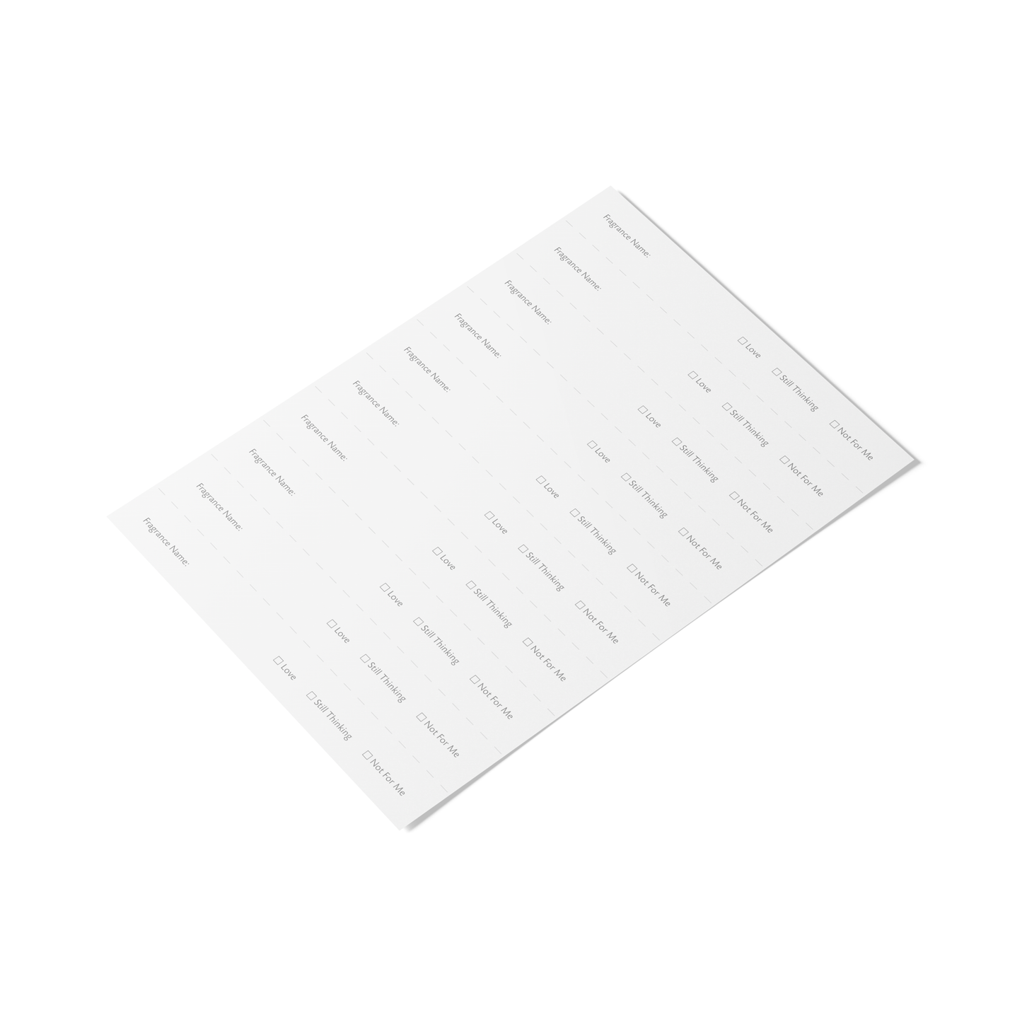 🎁 Twisted Lily 10 Strip Blotter Card