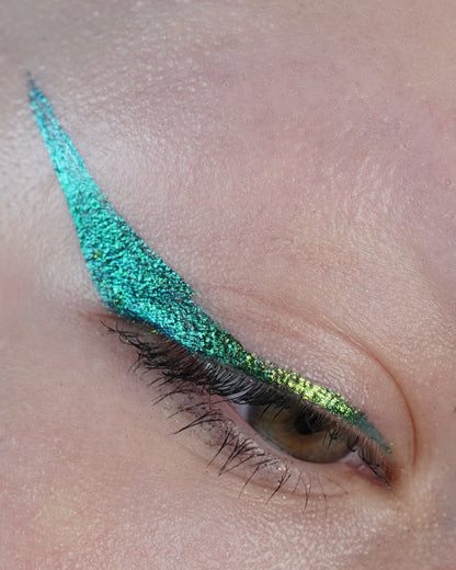 Peacock Chroma Flik (Blue/Green) - Liquid Liner - Glisten Cosmetics