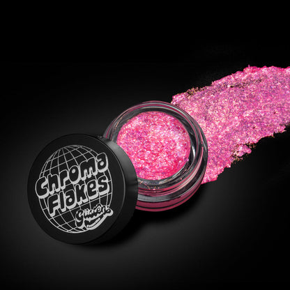 Candy Chroma Flakes (Pink) - Duochrome Pigment - Glisten Cosmetics
