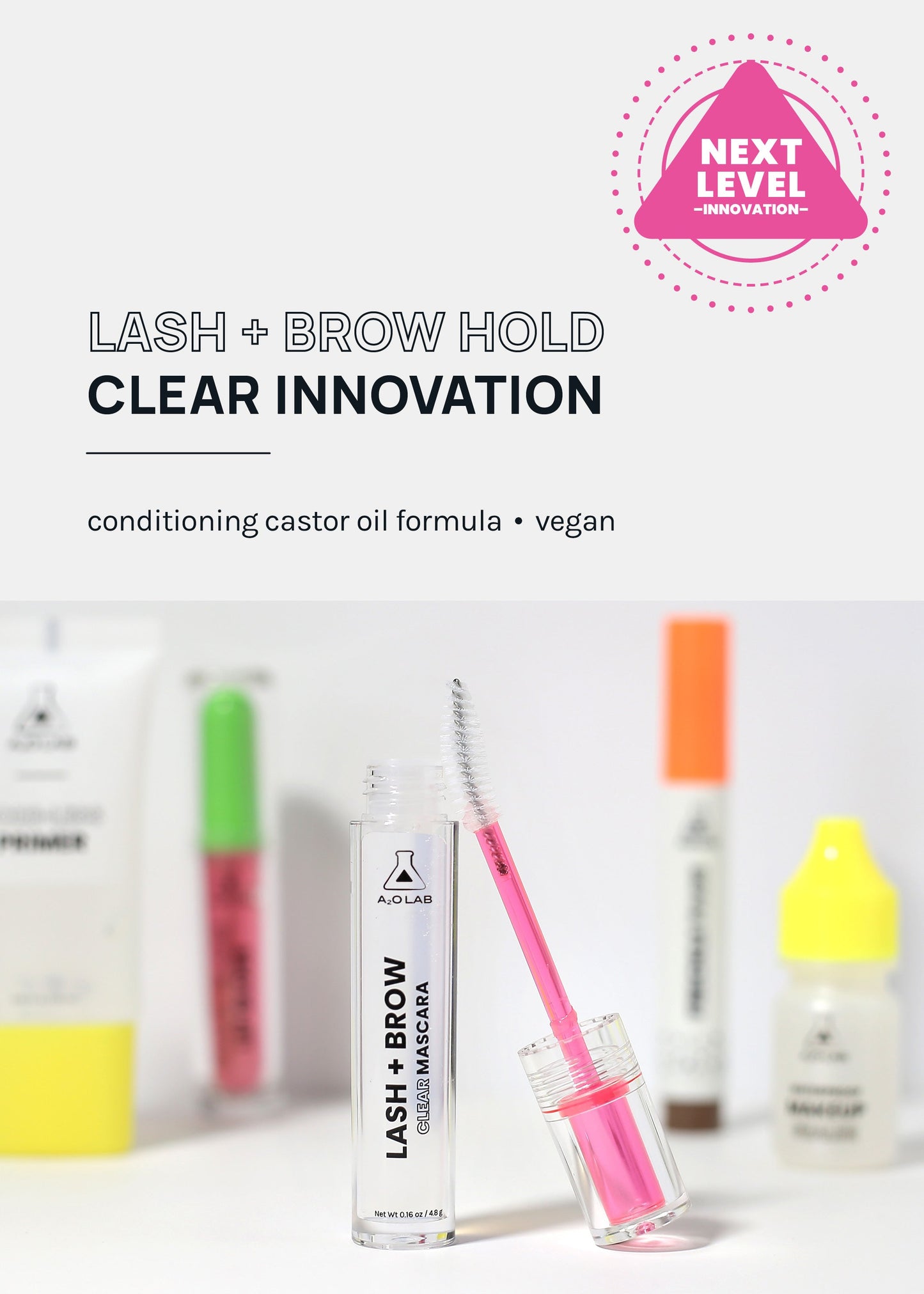 a2o Lab Lash + Brow Clear Mascara