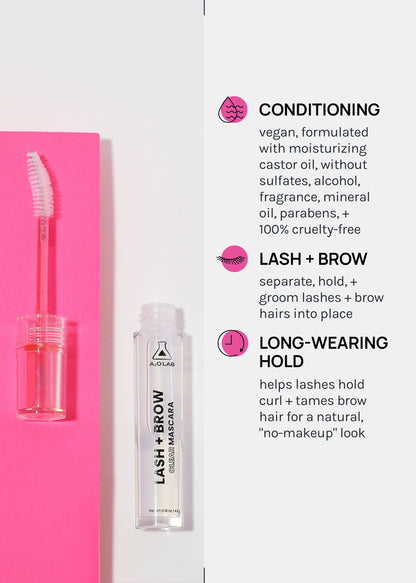a2o Lab Lash + Brow Clear Mascara