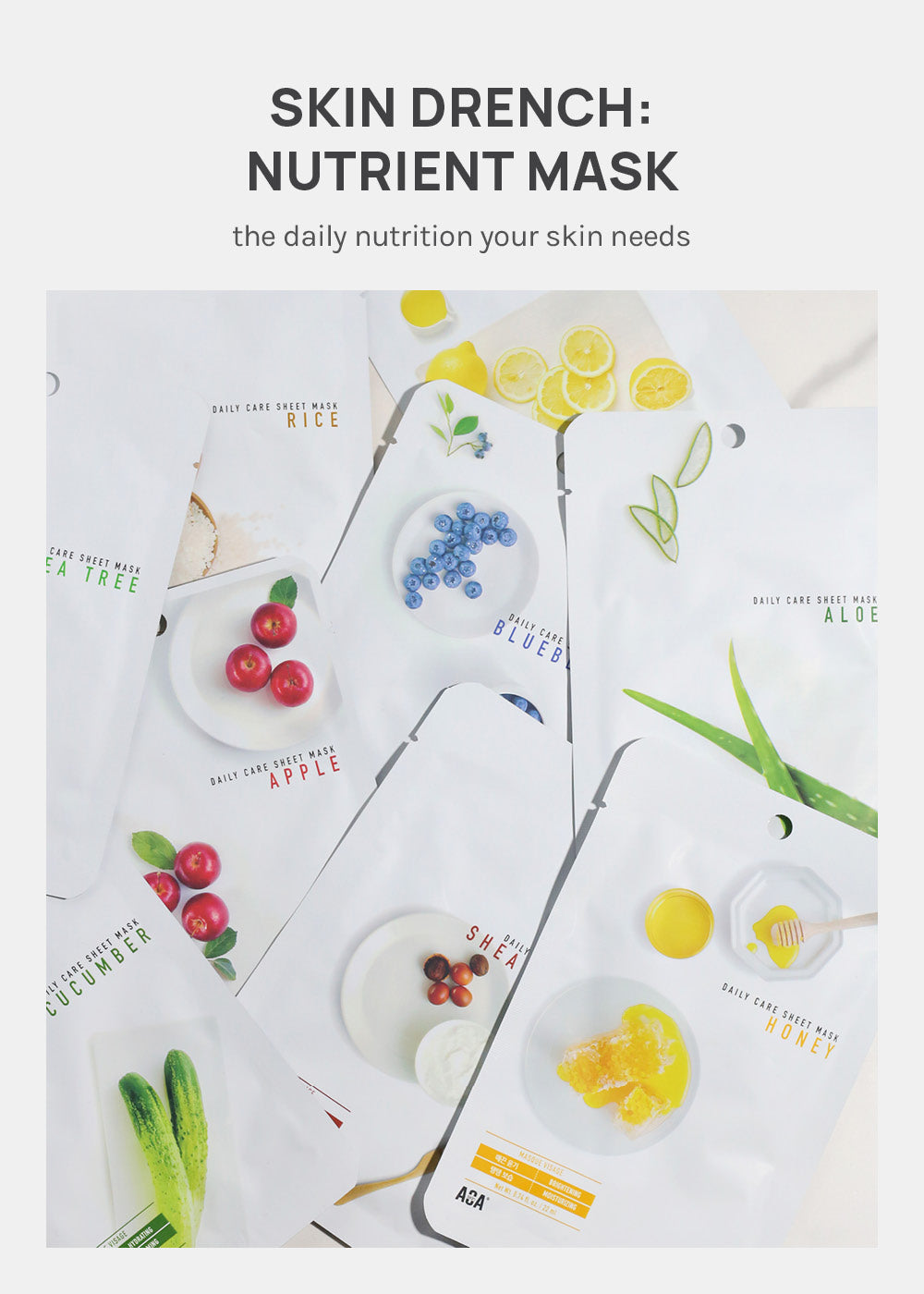 AOA Skin Cucumber Daily Care Sheet Mask