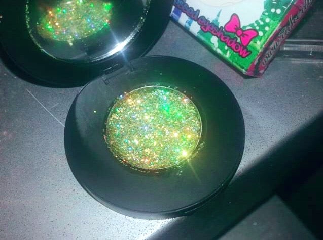 Inked Doll Cosmetics - ELECTRIC LIME! *UV* Chunky Iridescent Glamdoll Glitter