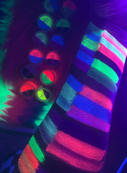 Inked Doll Cosmetics - (HUGE!) Monster Doll HONEY SWAMP *UV NEON PASTEL* Split Liner/Face/Body Paint