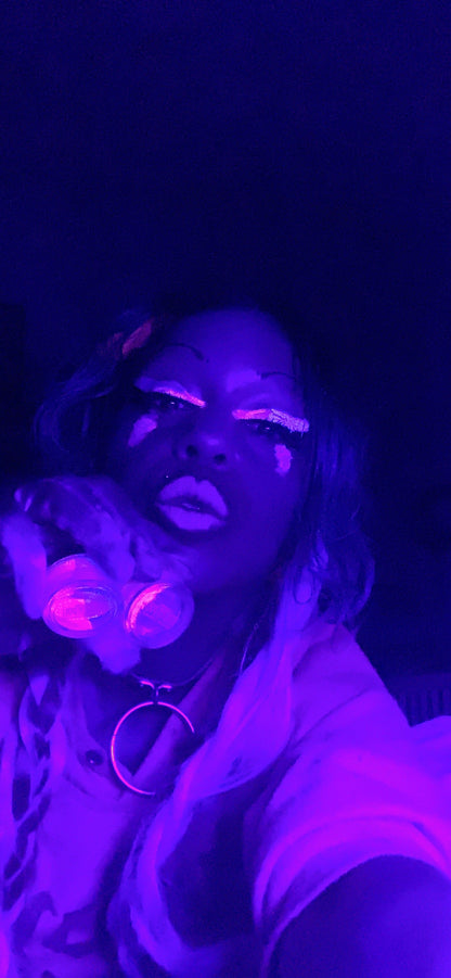 Inked Doll Cosmetics - (HUGE!) Monster Doll RIVER STYXX *UV Neon Pastel* SPLIT LINER/FACE/BODY PAINT