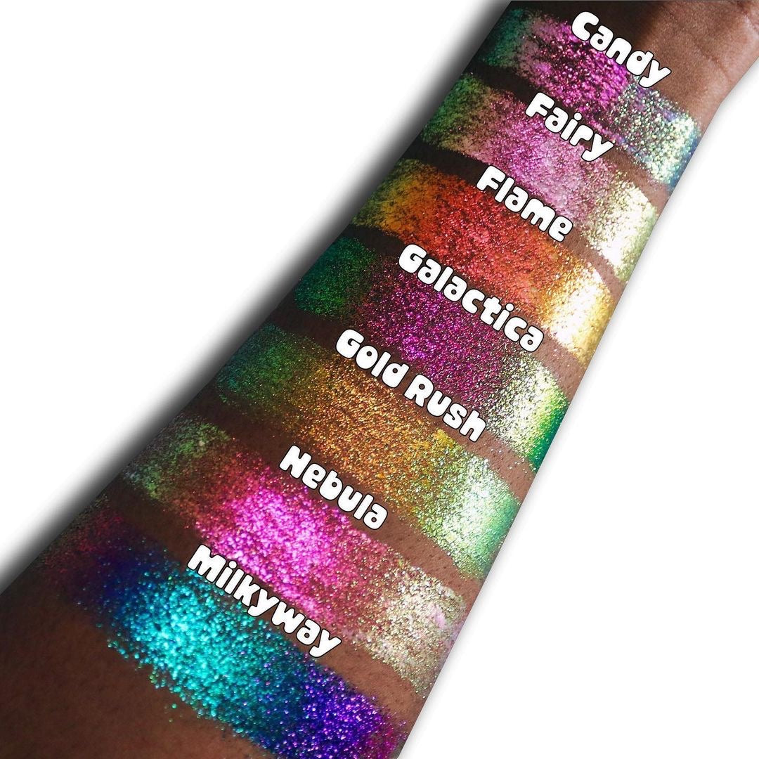 Gold Rush Chroma Flakes (Gold/Green) - Duochrome Pigment - Glisten Cosmetics