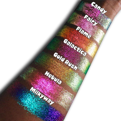 Gold Rush Chroma Flakes (Gold/Green) - Duochrome Pigment - Glisten Cosmetics