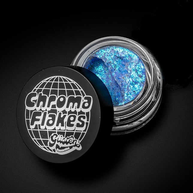Ice Chroma Flakes (Blue) - Duochrome Pigment - Glisten Cosmetics
