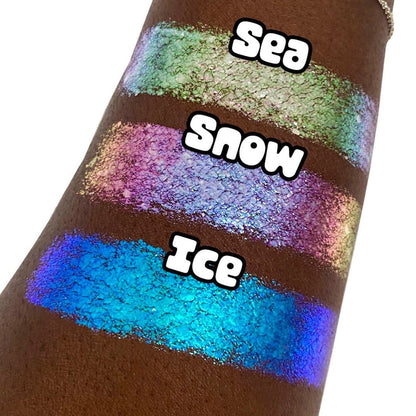 Ice Chroma Flakes (Blue) - Duochrome Pigment - Glisten Cosmetics