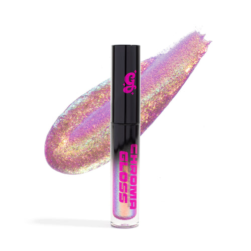 Luna Chroma Gloss (Light Pink/Gold) - Multichrome Lip Gloss - Glisten Cosmetics