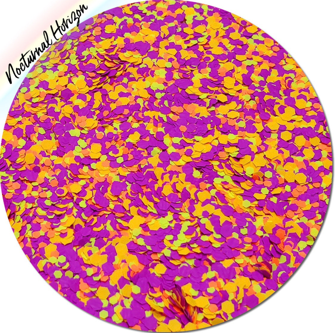 Inked Doll Cosmetics - "NOCTURNAL HORIZON" *UV/BlackLight* Festival FunFetti