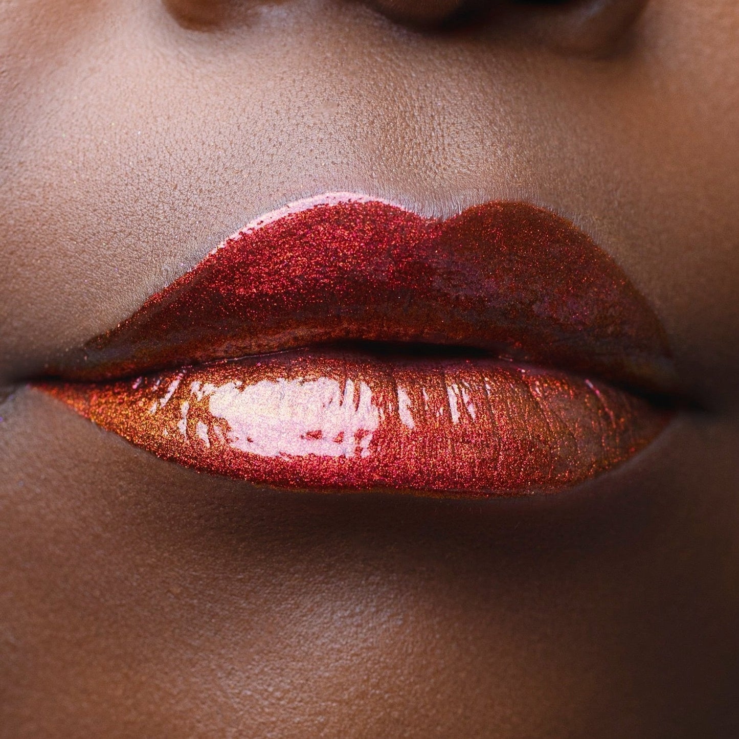 Phoenix Chroma Gloss (Bronze/Gold) - Multichrome Lip Gloss - Glisten Cosmetics
