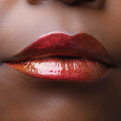 Phoenix Chroma Gloss (Bronze/Gold) - Multichrome Lip Gloss - Glisten Cosmetics