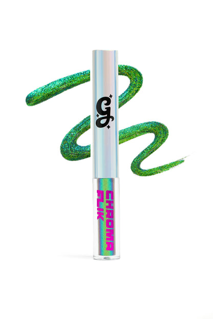 Peacock Chroma Flik (Blue/Green) - Liquid Liner - Glisten Cosmetics