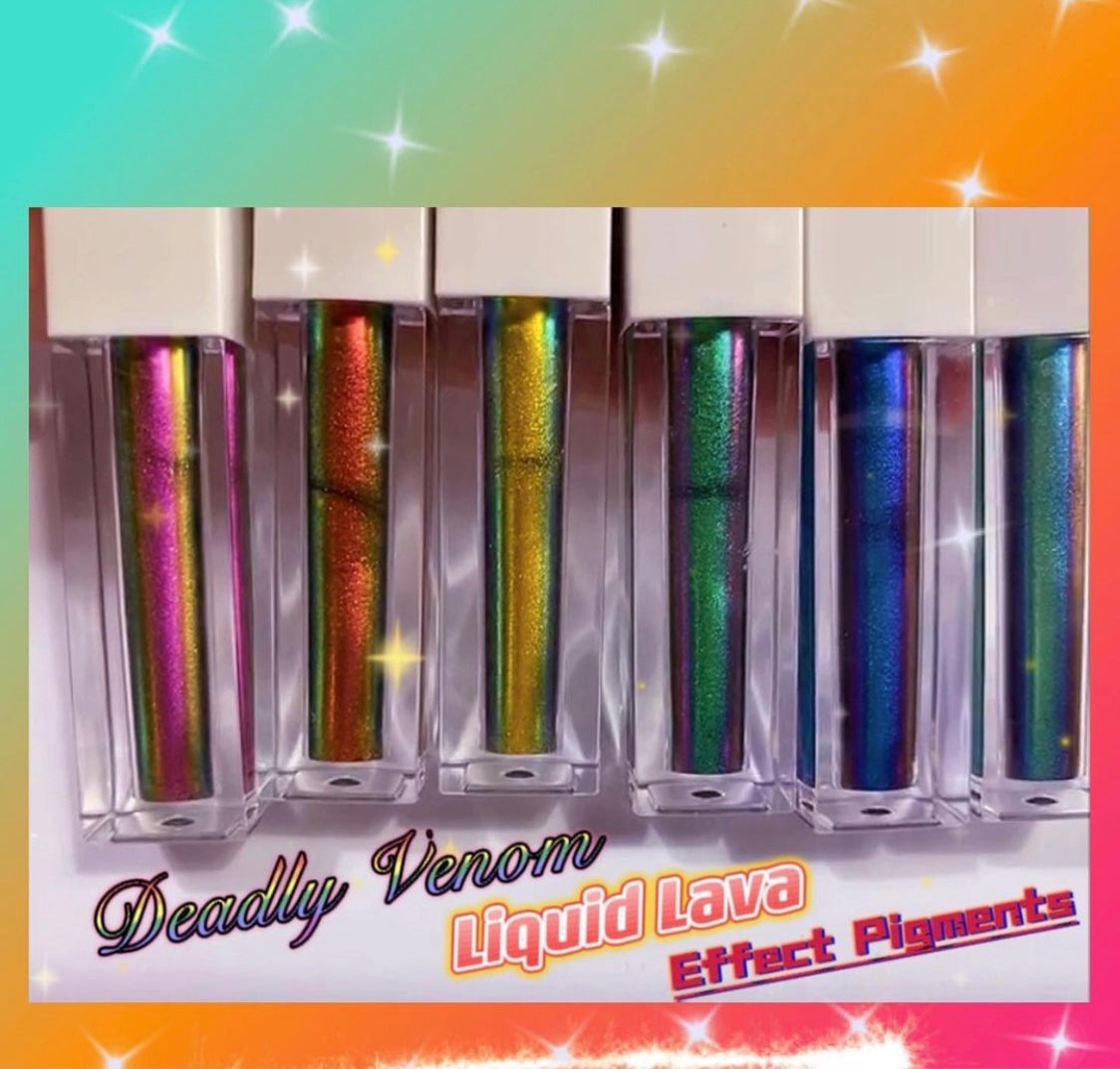 Inked Doll Cosmetics - "EVIL INTENTIONS" Deadly Venom LIQUID LAVA Effect Pigments