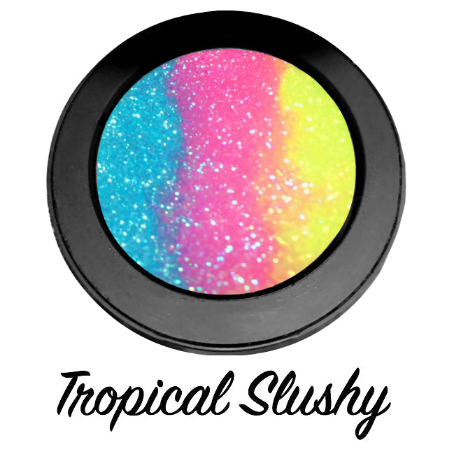 Inked Doll Cosmetics - *TROPICAL SLUSHY !* Iridescent Glitter Pressed Single!