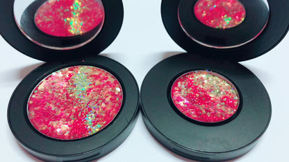 Inked Doll Cosmetics - "RED DRAGON !" Single Pressed Glitter Palette