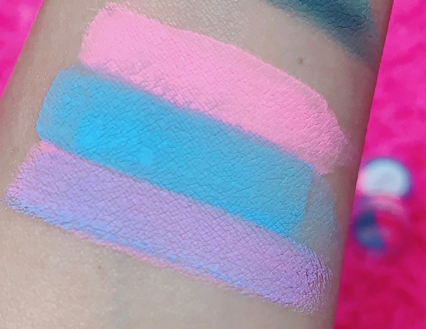 Inked Doll Cosmetics - (HUGE!) Monster Doll RIVER STYXX *UV Neon Pastel* SPLIT LINER/FACE/BODY PAINT