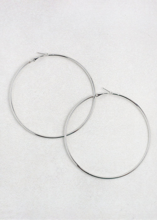 Classic Thin Hoop Earrings - 9mm