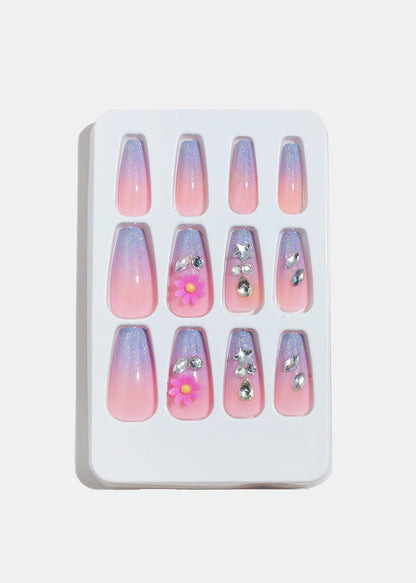 AOA Studio Cotton Candy Bloom 5D Pre-Glued Press-On Nails