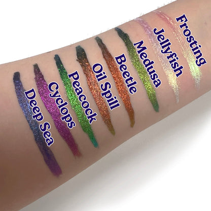 Peacock Chroma Flik (Blue/Green) - Liquid Liner - Glisten Cosmetics