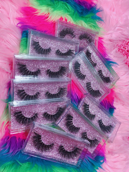 Inked Doll Cosmetics - #SNATCHED 3D DREAMDOLL LASHES *GLITTER* CASE