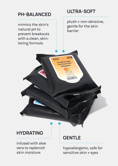 AOA Makeup Remover Wipes - Rose Water