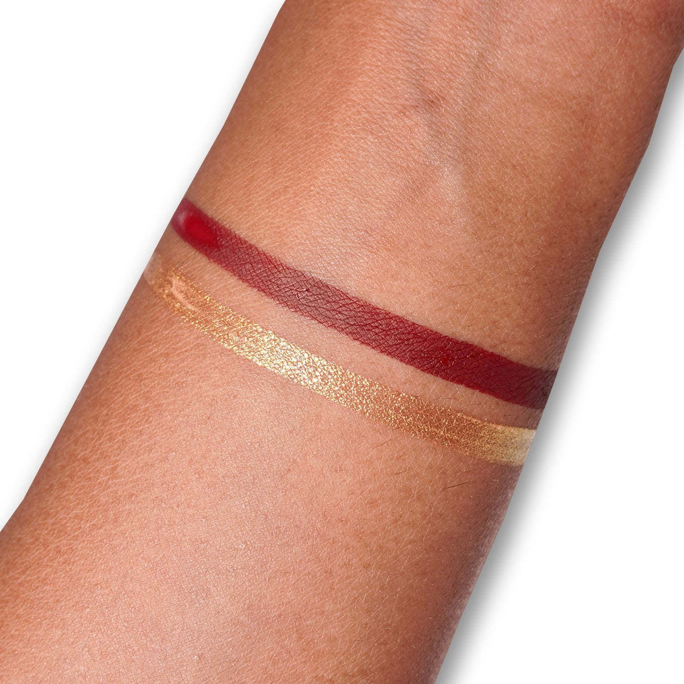 Vault Split Liner (Gold & Dark Red) - Eyeliner - Glisten Cosmetics