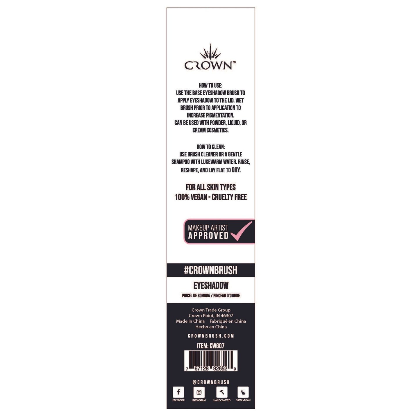 Crown Brush - CWG07- EYESHADOW