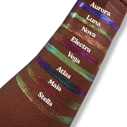 Luna Chroma Gloss (Light Pink/Gold) - Multichrome Lip Gloss - Glisten Cosmetics