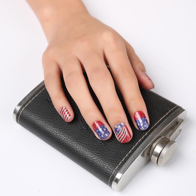 Candied Nails - Nail Sticker - Red White & Blue