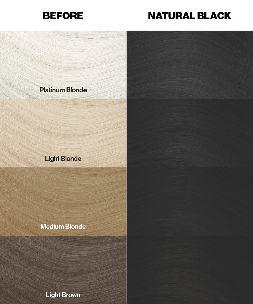 Natural Black (Brown-Black) - Semi-Permanent Hair Dye - Crazy Color