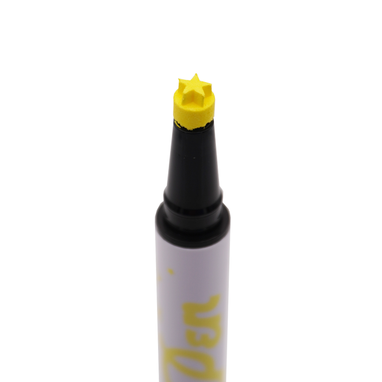 Yellow Spectra Pen - Star Stamp Liner - Glisten Cosmetics