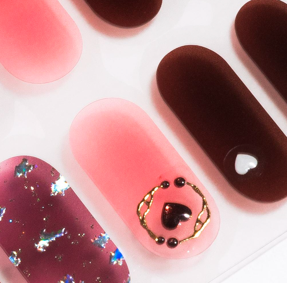 Candied Nails - Nail Sticker - Darkness Heart Gel Nails