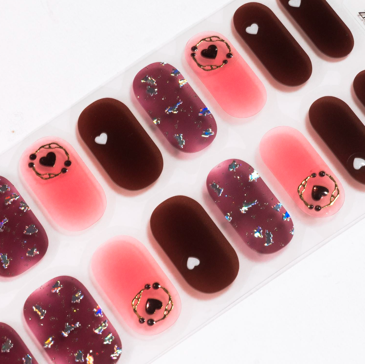 Candied Nails - Nail Sticker - Darkness Heart Gel Nails