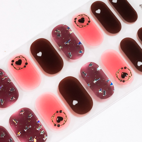 Candied Nails - Nail Sticker - Darkness Heart Gel Nails